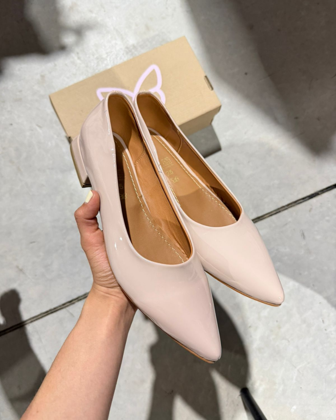 1500R Zapatilla Sintético Charol Maquillaje