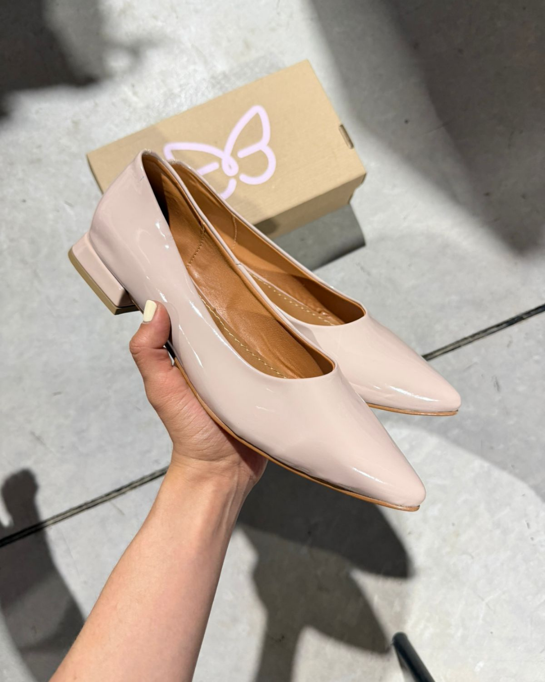 1500R Zapatilla Sintético Charol Maquillaje