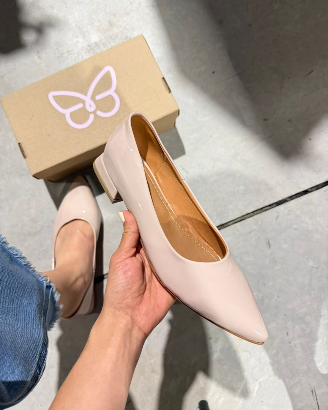 1500R Zapatilla Sintético Charol Maquillaje