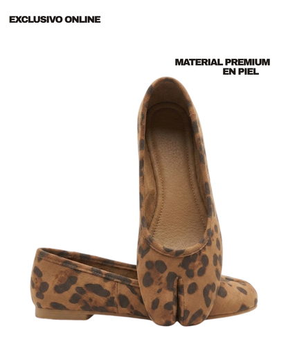 4801R Tabbi zapato estilo japones color animal print hecho con material de alta calidad