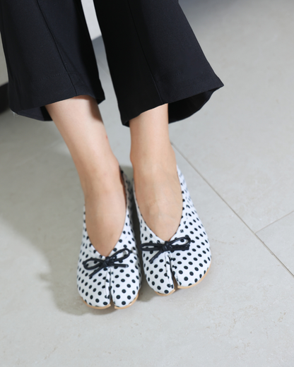 5001R Casual Lunares Vintage Polka Blanco/Negro