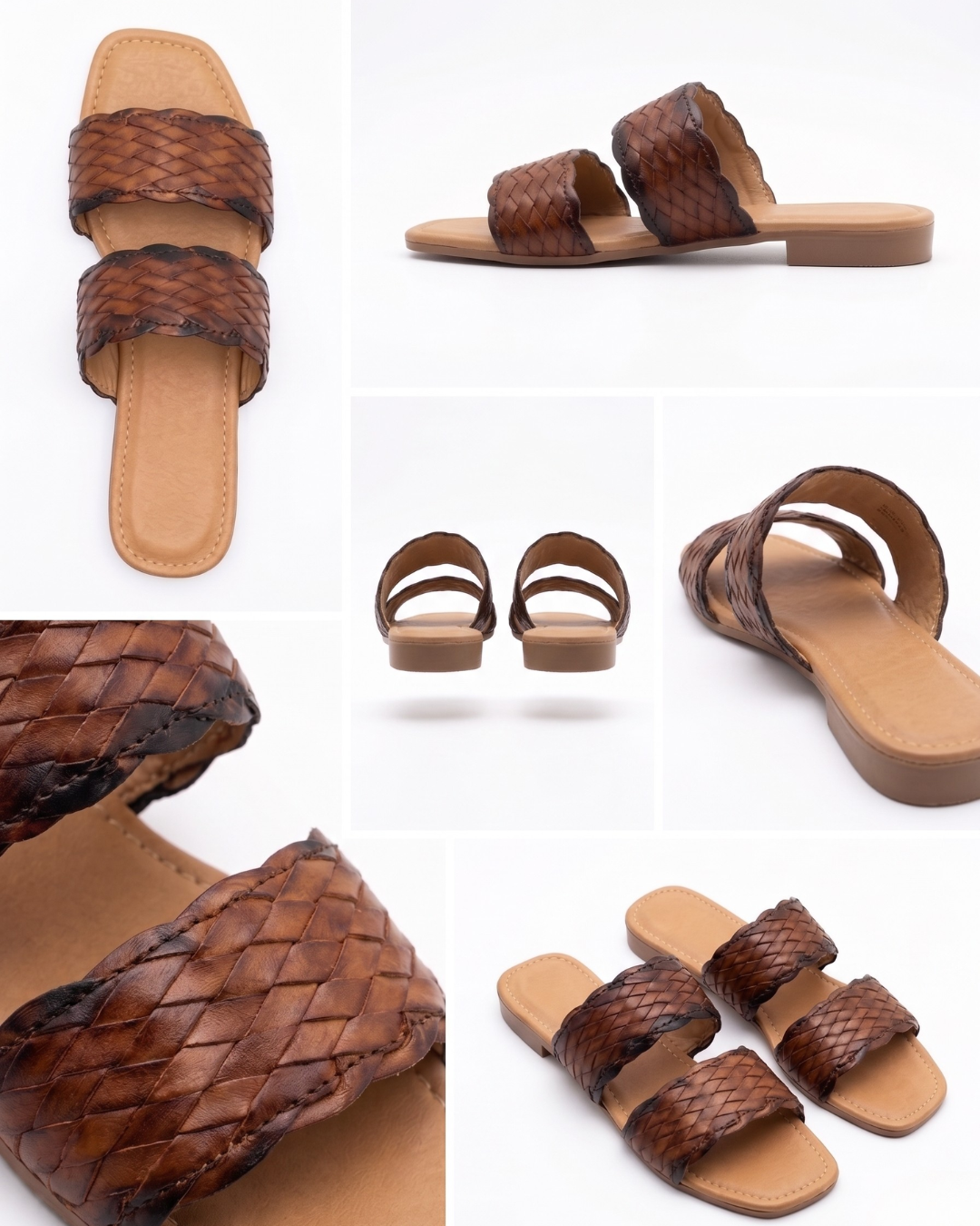 541R Sandalia Sintético Trenza Moka