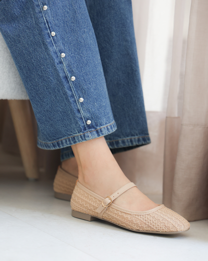 16028 Casual Sintetico Encaje Macrame Capuchino/Darlene Neutro