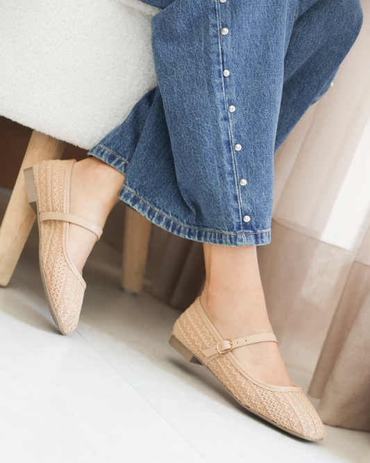 16028 Casual Sintetico Encaje Macrame Capuchino/Darlene Neutro