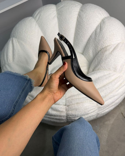 1602L Cabra Maquillaje/Charol Negro