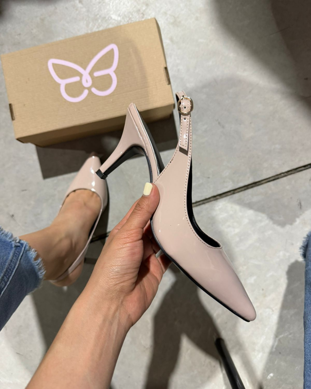 1603L Zapatilla Sintético Charol Maquillaje