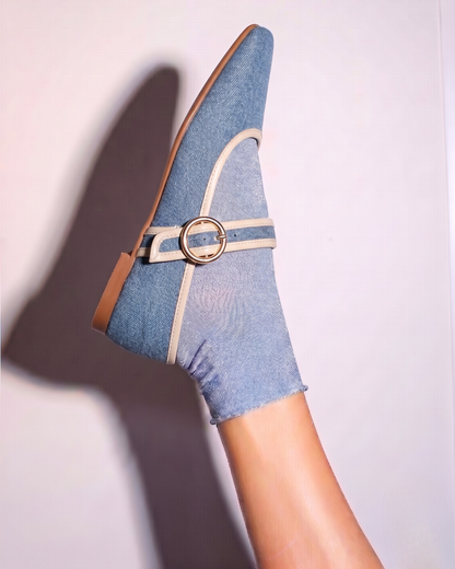 4070 Zapato Casual Textil Cielo