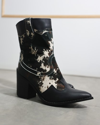 2298 Bota Sintético Giza Vaca Manchas/Nairobi Negro