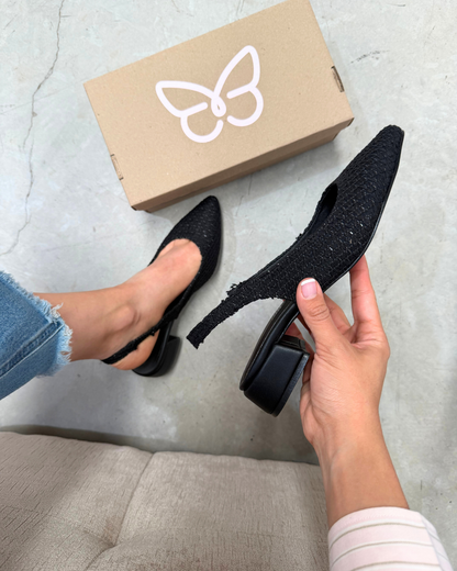 2501R Zapatilla Textil Negro