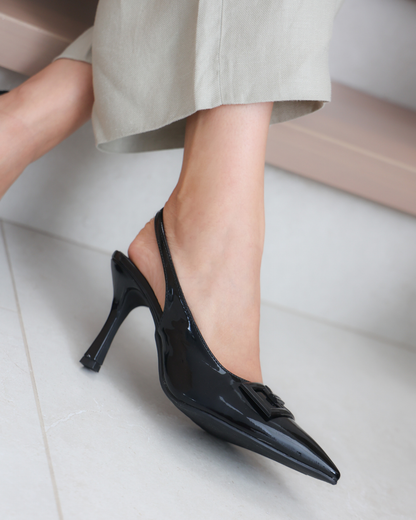 274AR Zapatilla Sintético Charol Negro