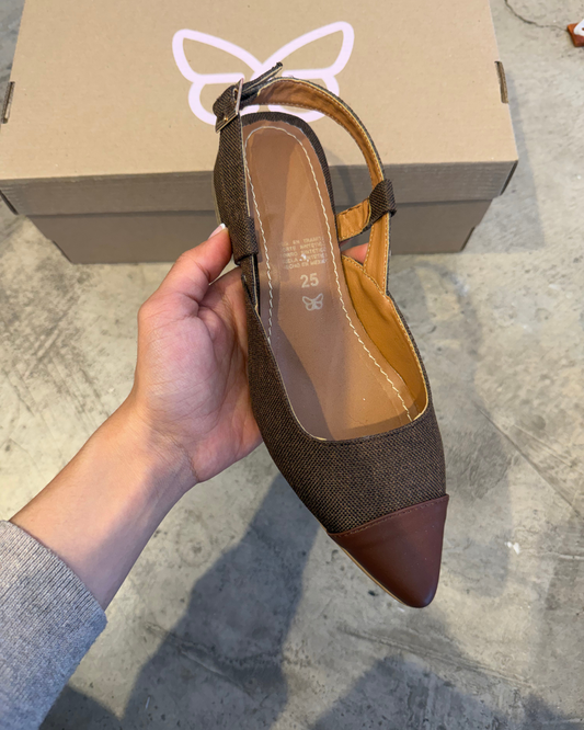 2505R Zapatilla Textil Café Bitono / Nairobi Madera