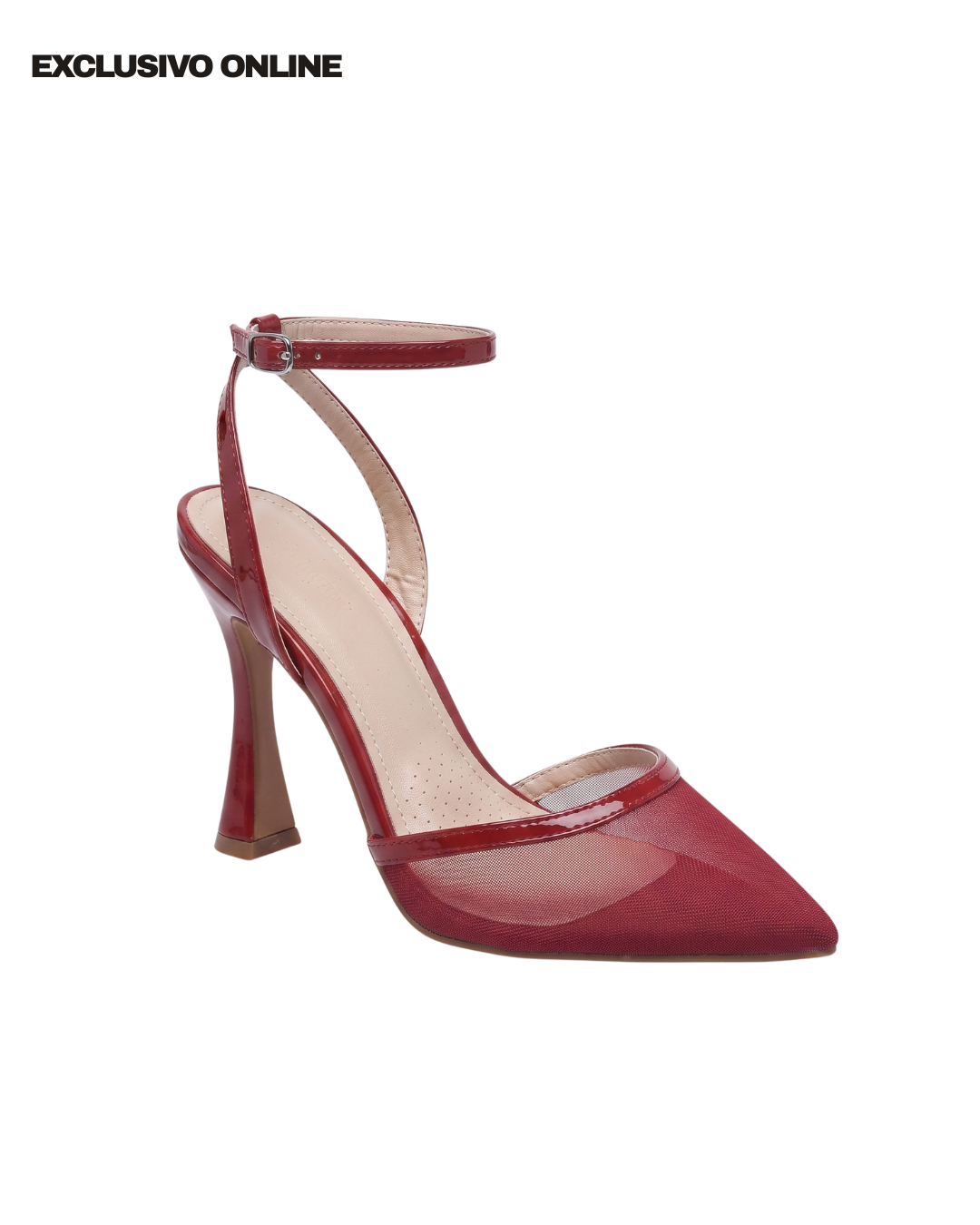 272AR Zapatilla Sintético Malla Vino