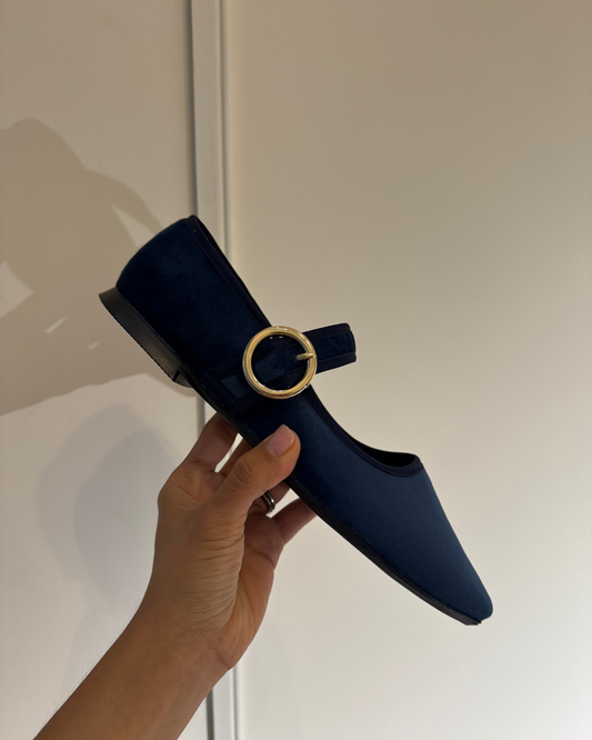 4070 Zapato Casual Sintético Terciopelo Marino