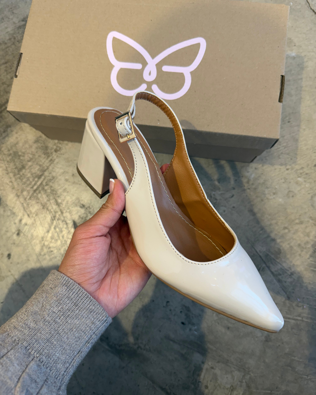 852R Zapatilla Sintético Charol Miga