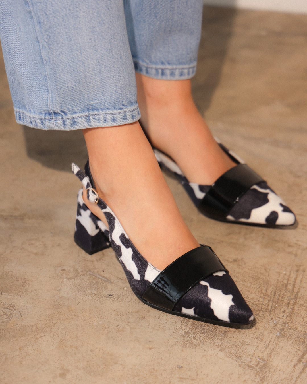 1204L Vaca Negro/Charol Negro