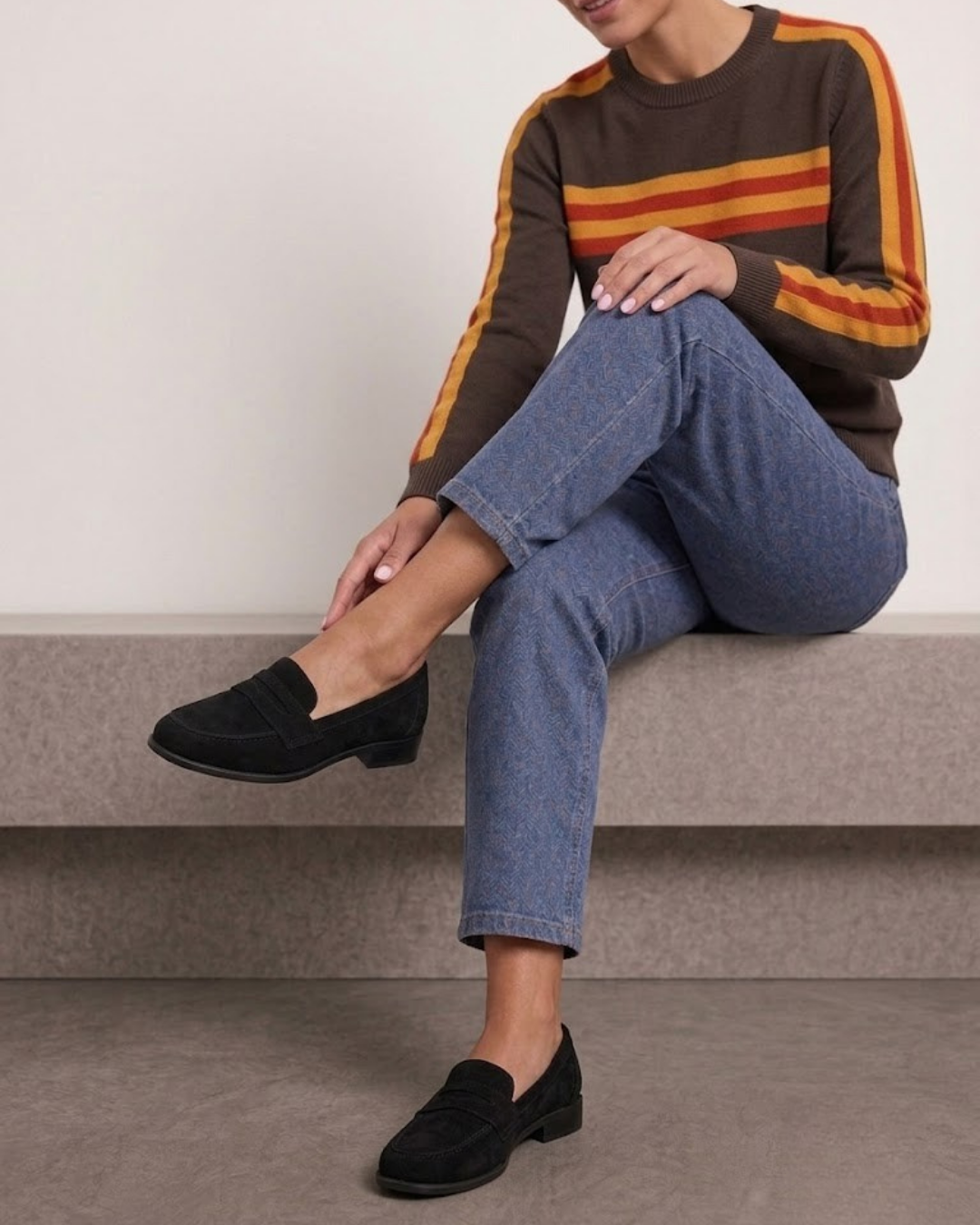 2002R Casual Sintético Carnaza Negro