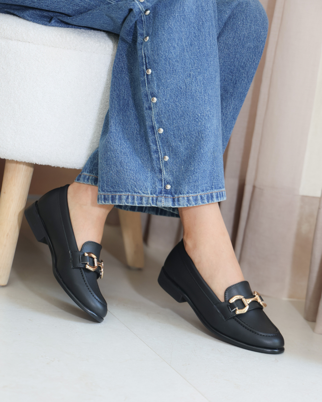 2018R Casual Sintetico Cabra Negro