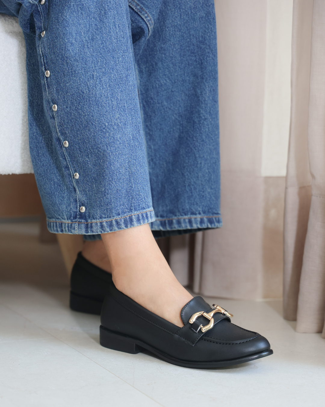 2018R Casual Sintetico Cabra Negro