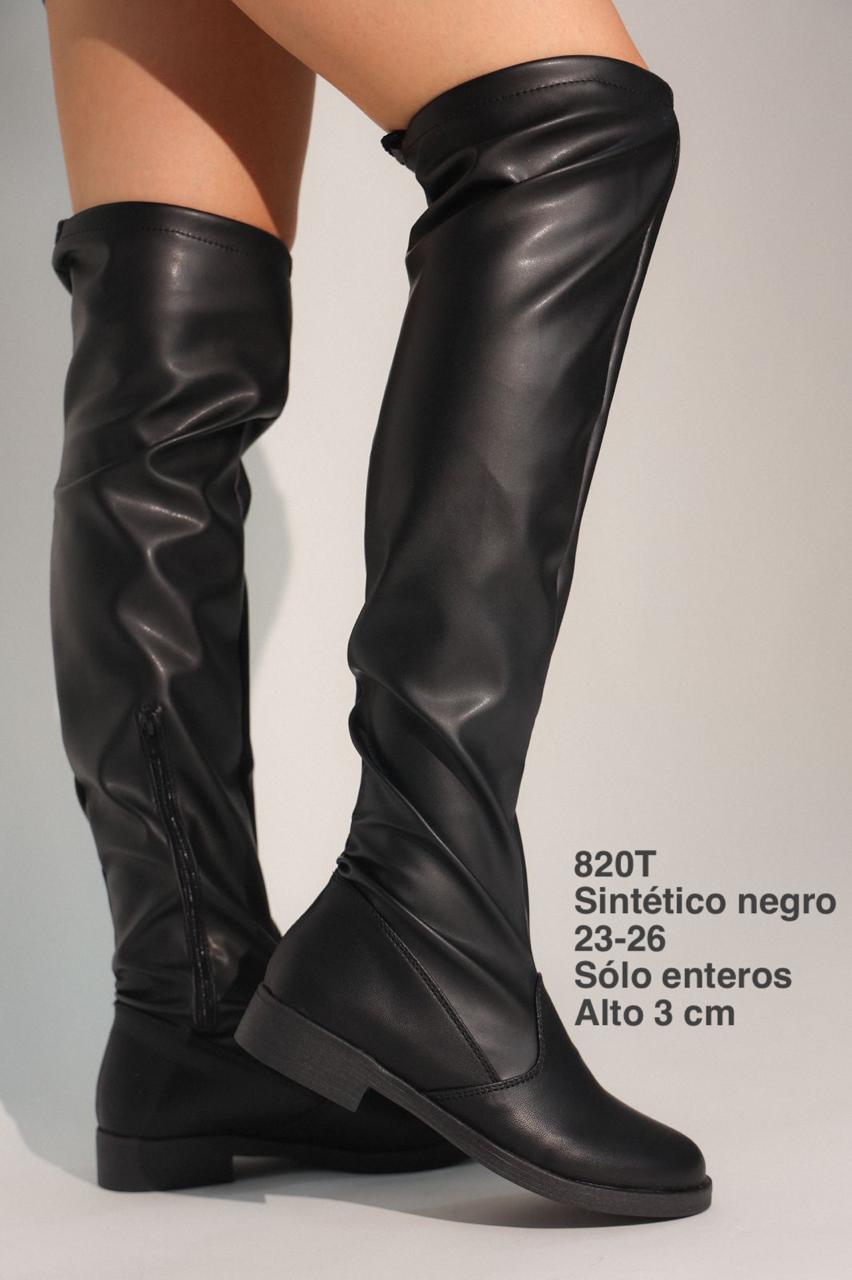 820T Sintético Negro - Mayoreo Calzado Andy2024 BOTA