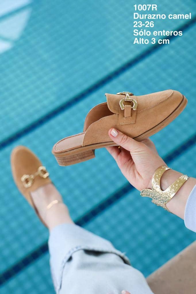 Calzado1007R Durazno Camel - Mayoreo Calzado Andy2024 CASUAL sin marca