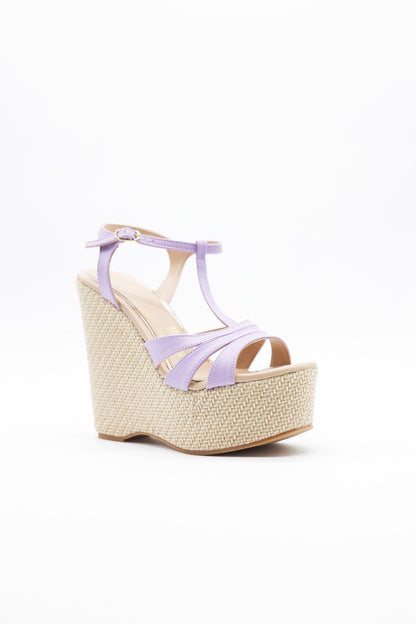 1302L Sintético Lavanda/Yute Natural - Mayoreo Calzado Andy2024 SANDALIA sin marca