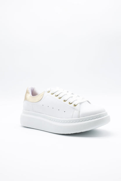 480 Sintético Blanco/Galaxi Oro - Mayoreo Calzado Andy2024 sin marca TENIS