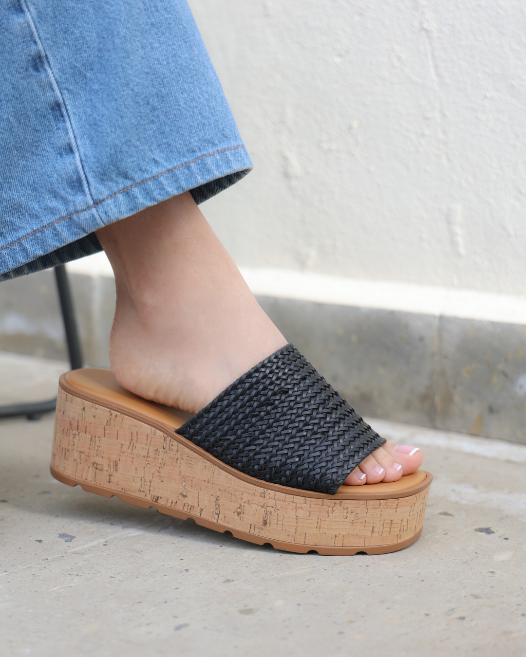 204I Sandalia Sintético Negro