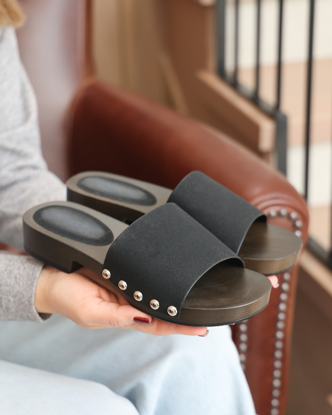 206I Sandalia Sintético Negro