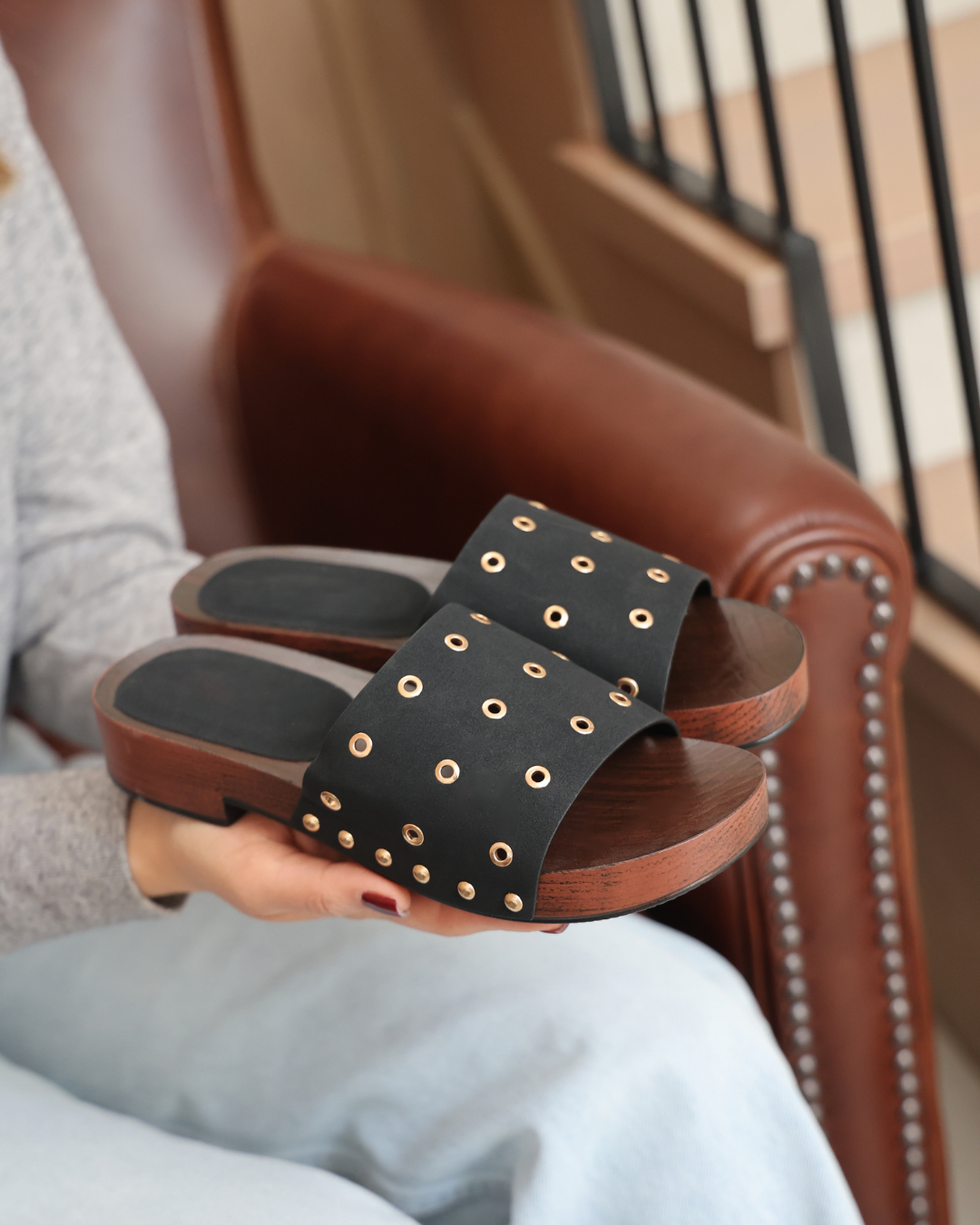 207I Sandalia Sintético Negro