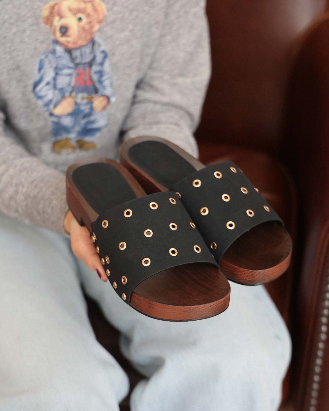 207I Sandalia Sintético Negro