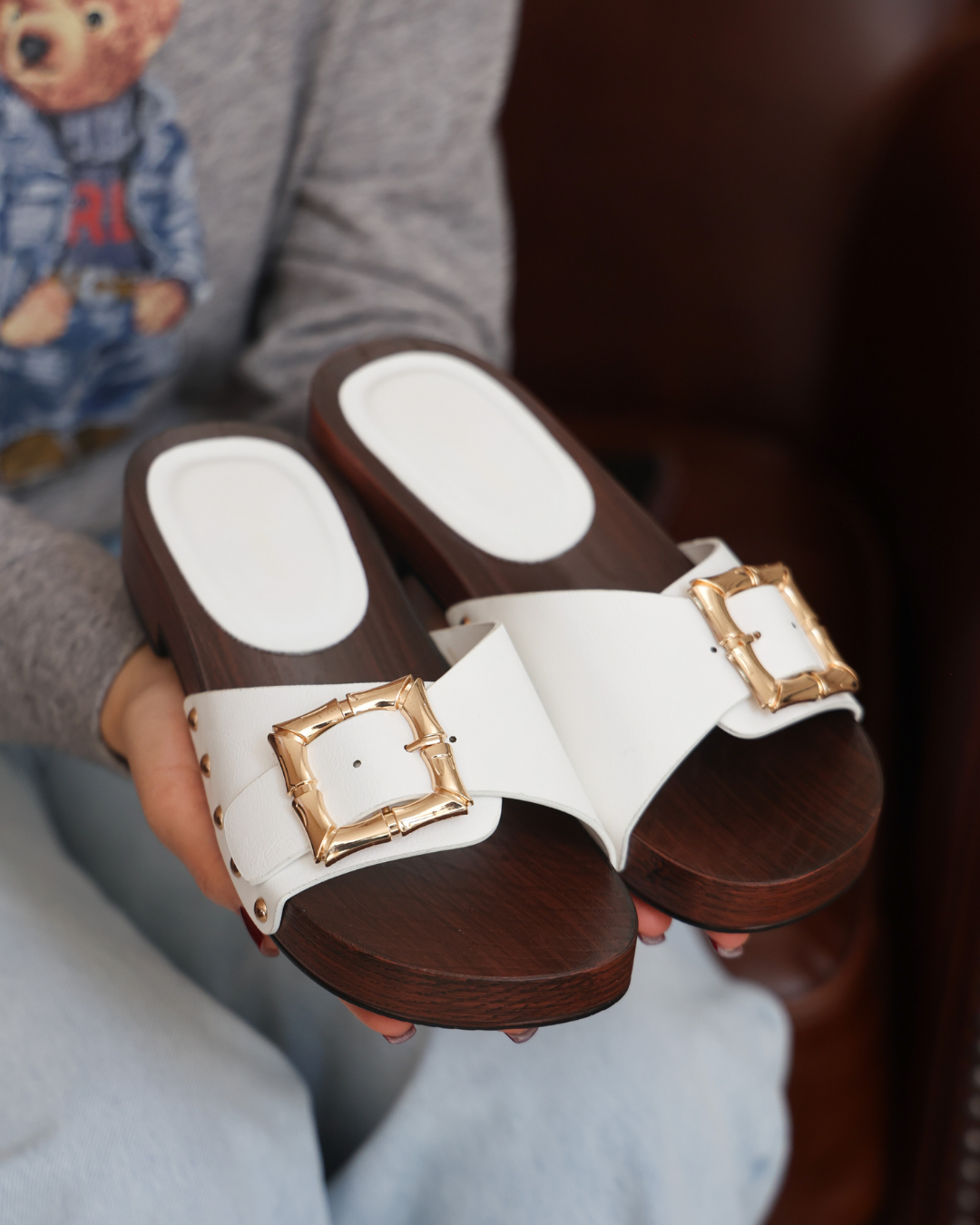 208I Sandalia Sintético Blanco