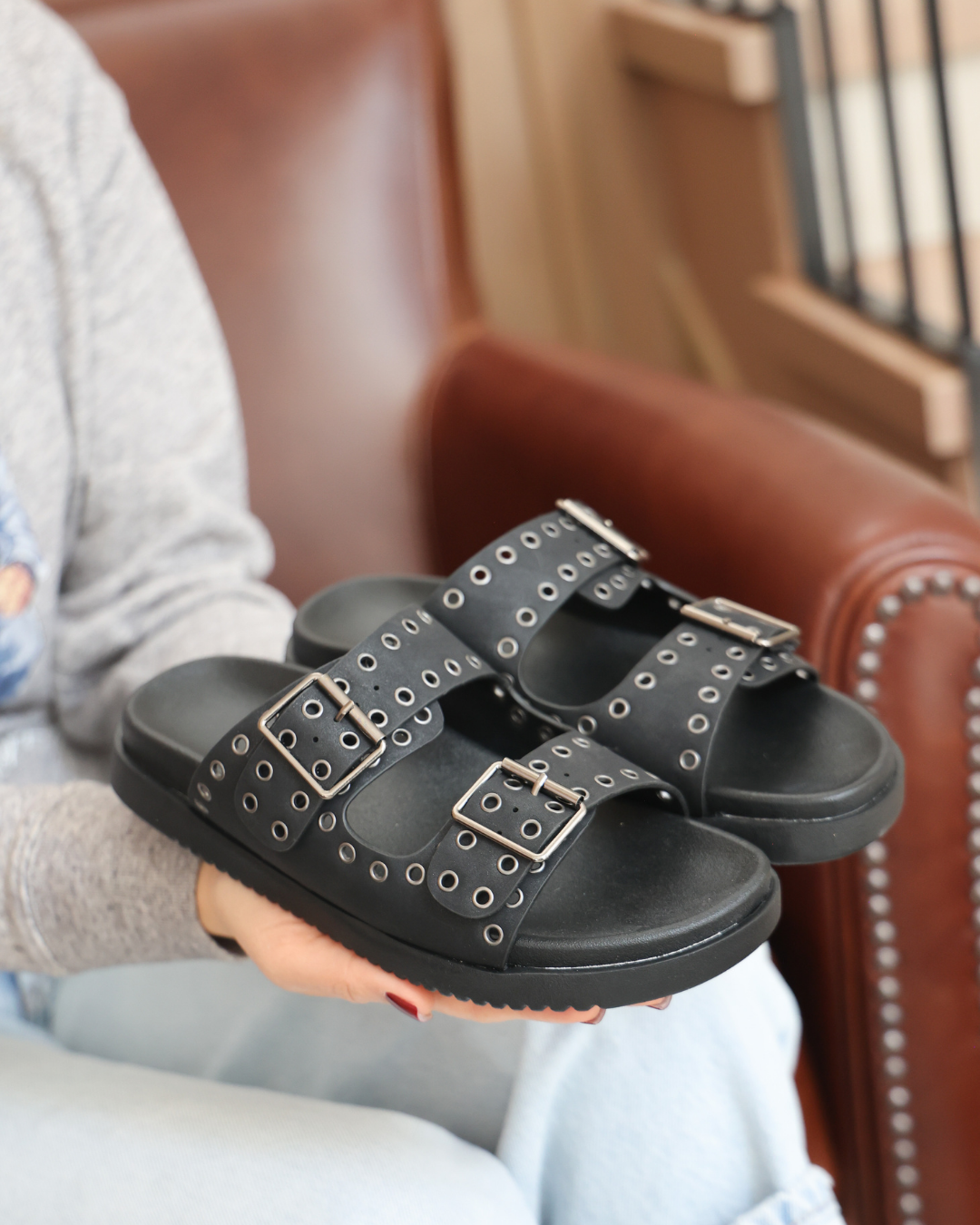 209I Sandalia Sintético Negro