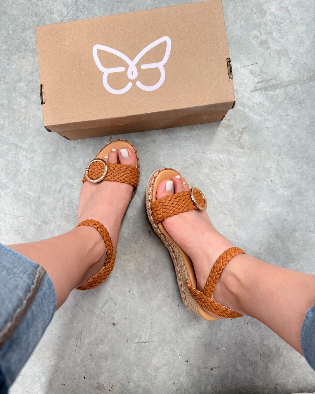 201Y Sandalia Sintético Trenza Tan