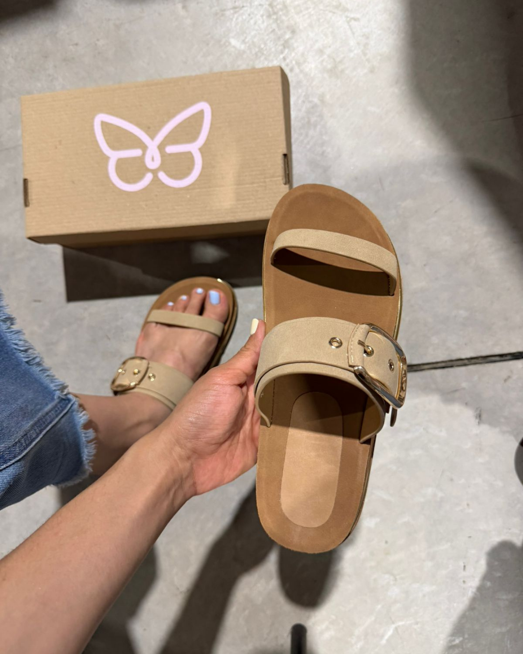 210I Sandalia Sintético Beige