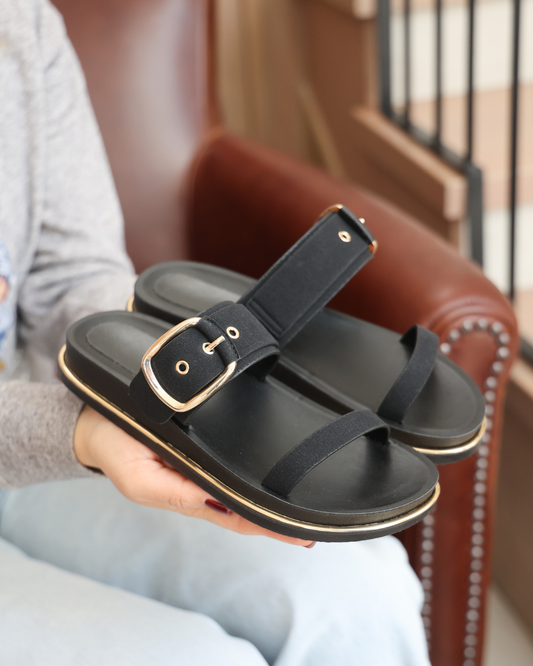 210I Sandalia Sintético Negro