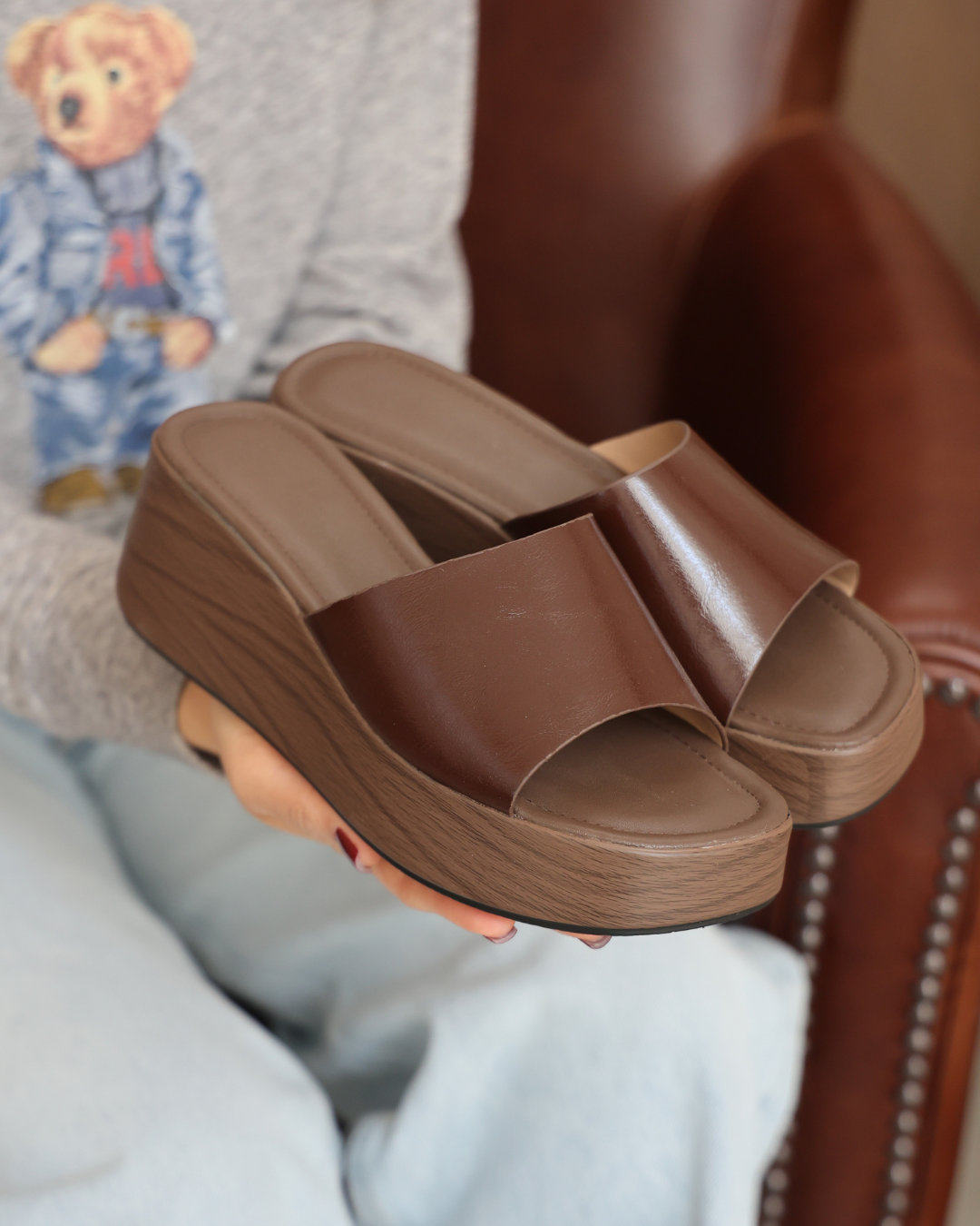 211I Sandalia Sintético Café