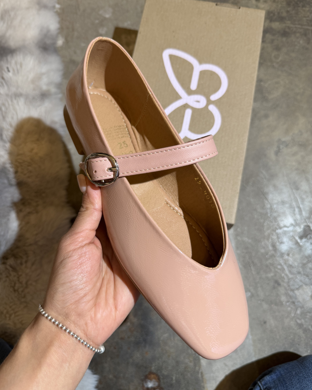 4078R Casual Sintético Charol Ruga Nutty