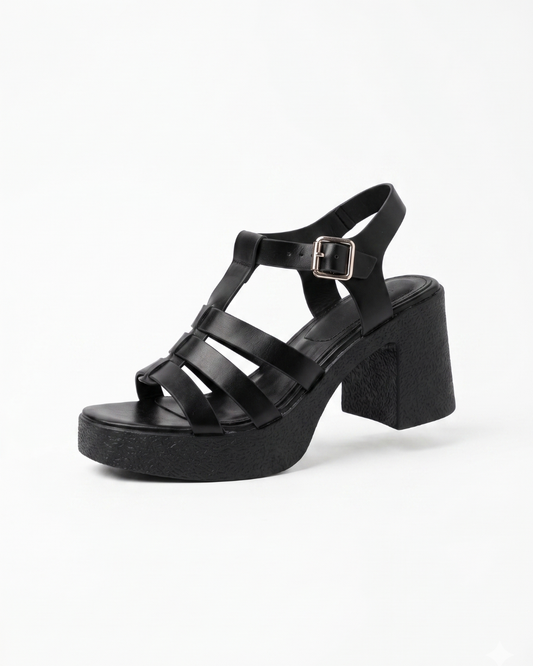 6A Zapatilla Sintético Negro