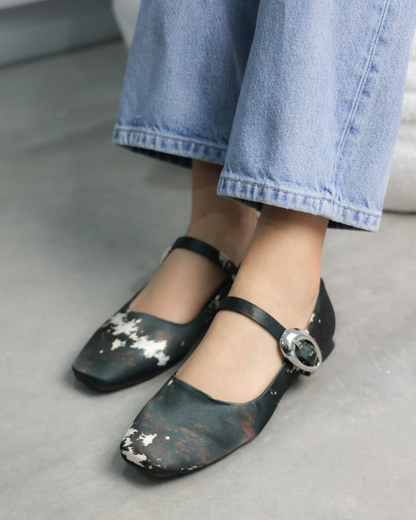 4068R Zapato Casual Sintético Textil Estampado Negro/Café