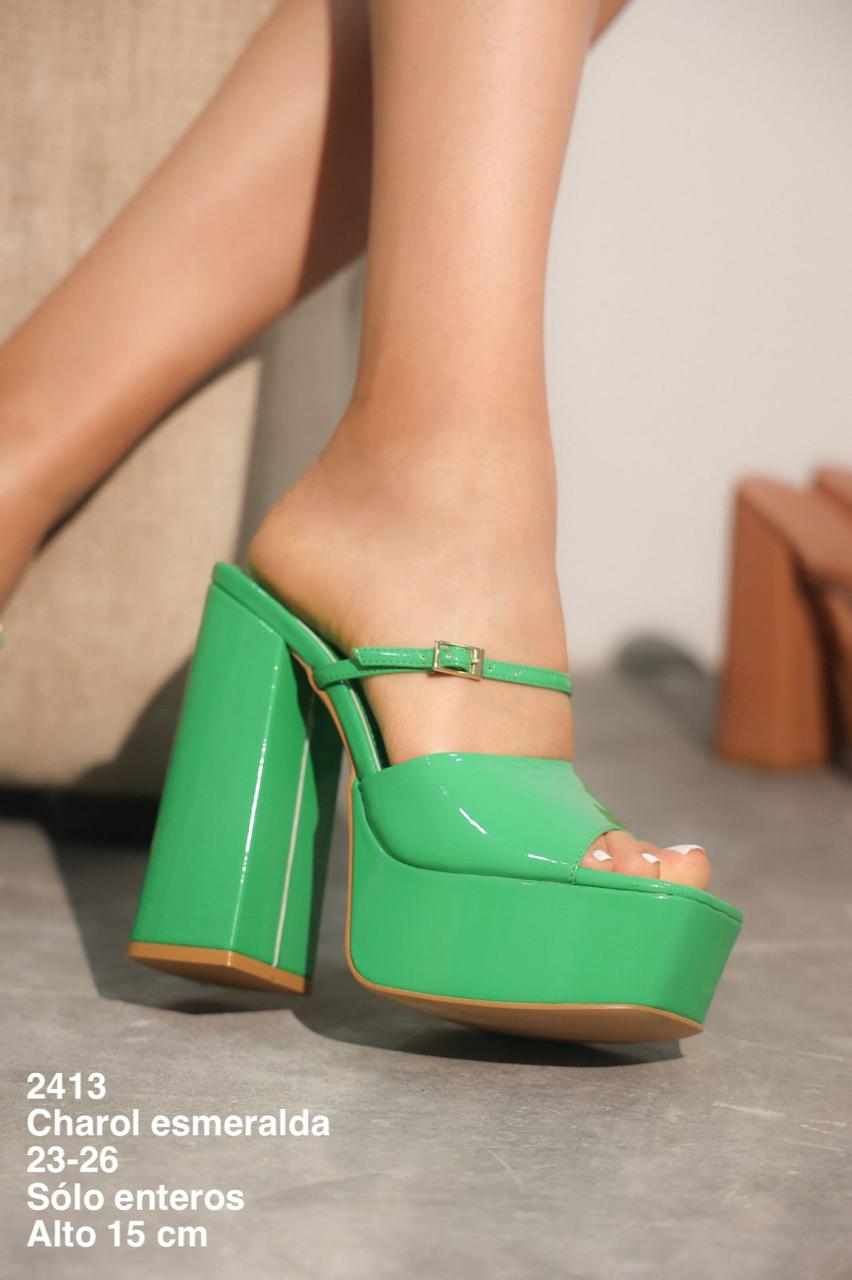 2413 Emerald Patent Leather