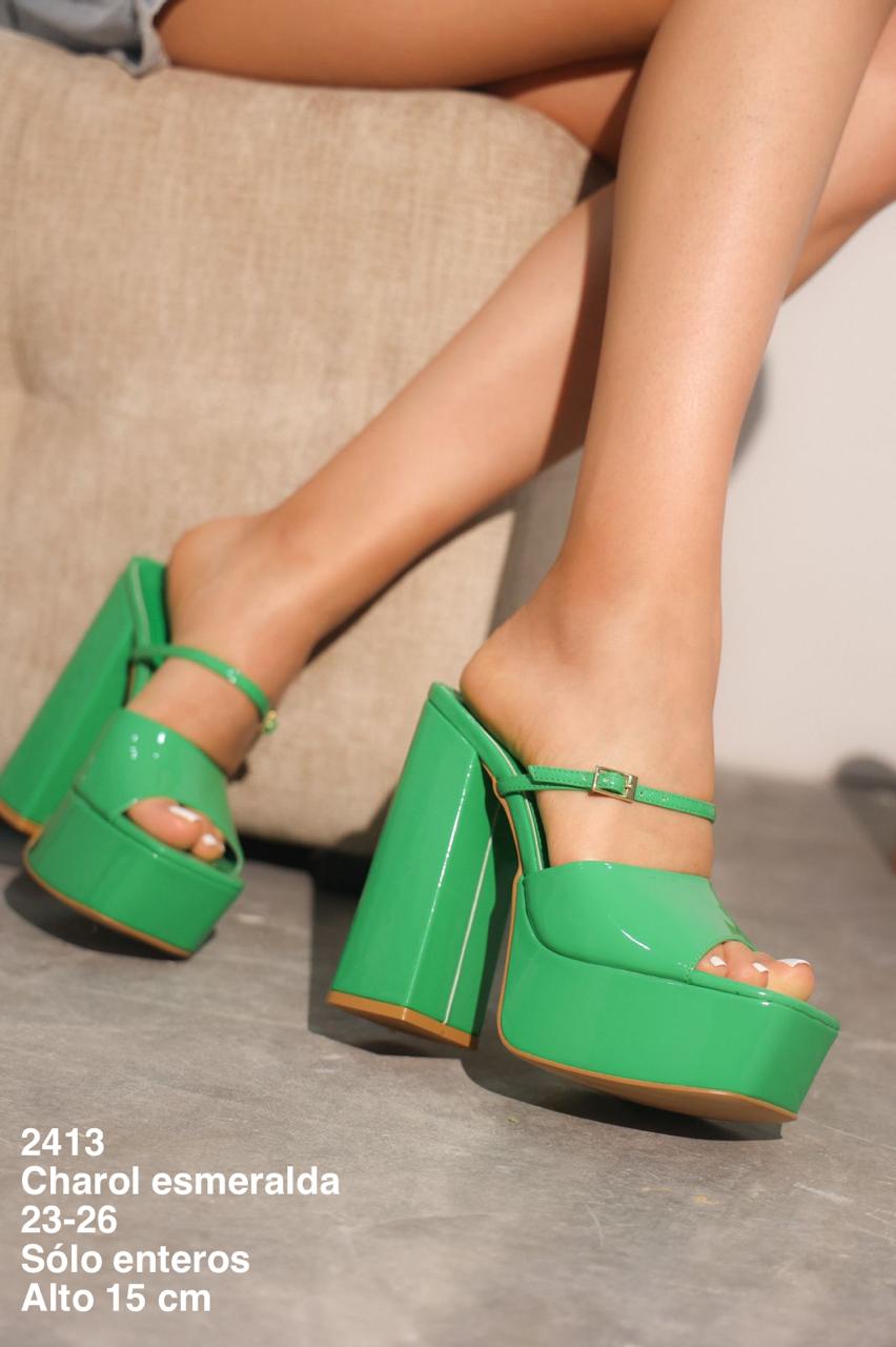 2413 Emerald Patent Leather