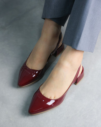 2501R Zapatilla Sintético Charol Vino