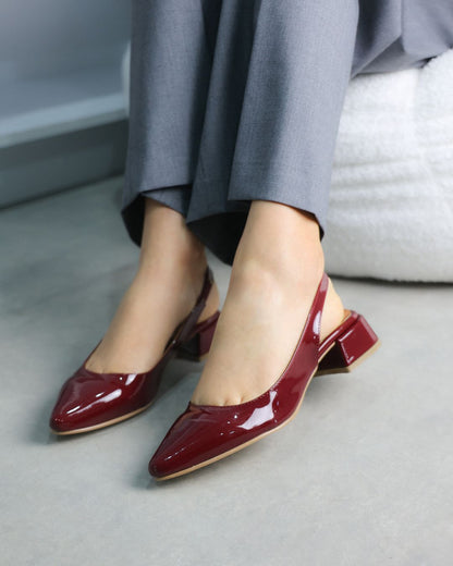 2501R Zapatilla Sintético Charol Vino