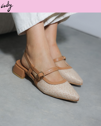 2503R Zapatilla Textil Yute Natural/Nairobi Sándalo