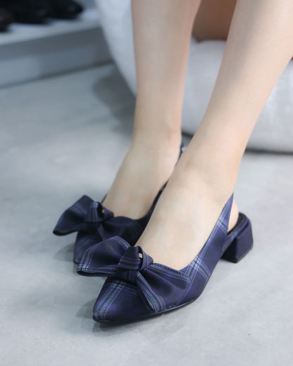 2519R Zapatilla Sintético Textil Escoces Marino