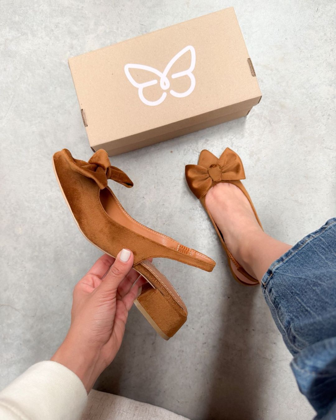 2519R Zapatilla Sintético Terciopelo Camel