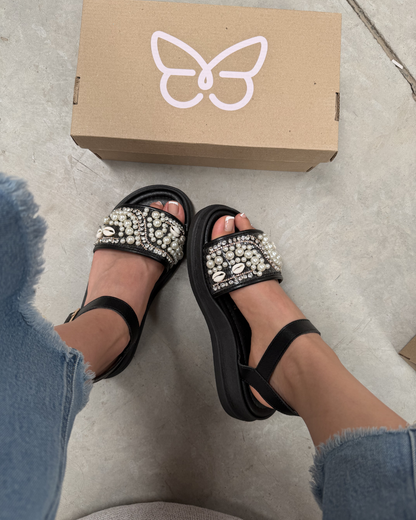 60007 Sandalia Sintético Oasis Negro