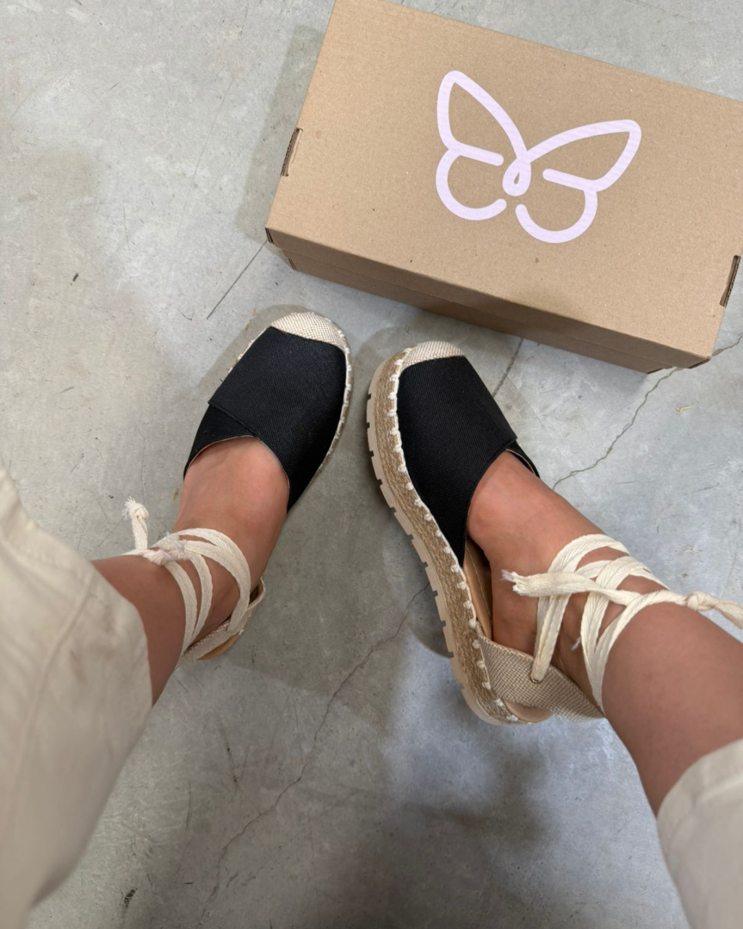 10010 Casual Textil Curri Negro/Arpillera Natural