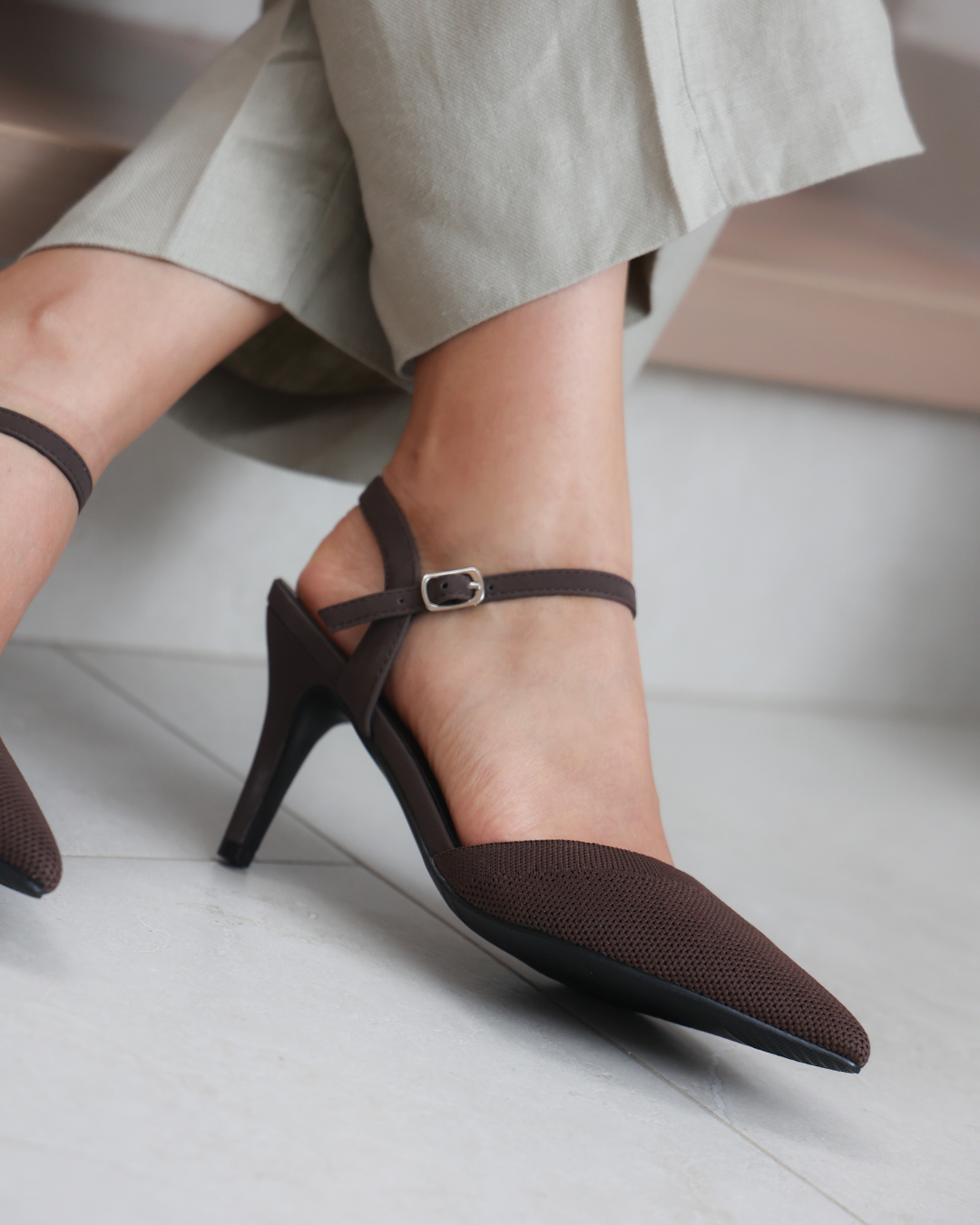 277AR Zapatilla Sintético Textil Café