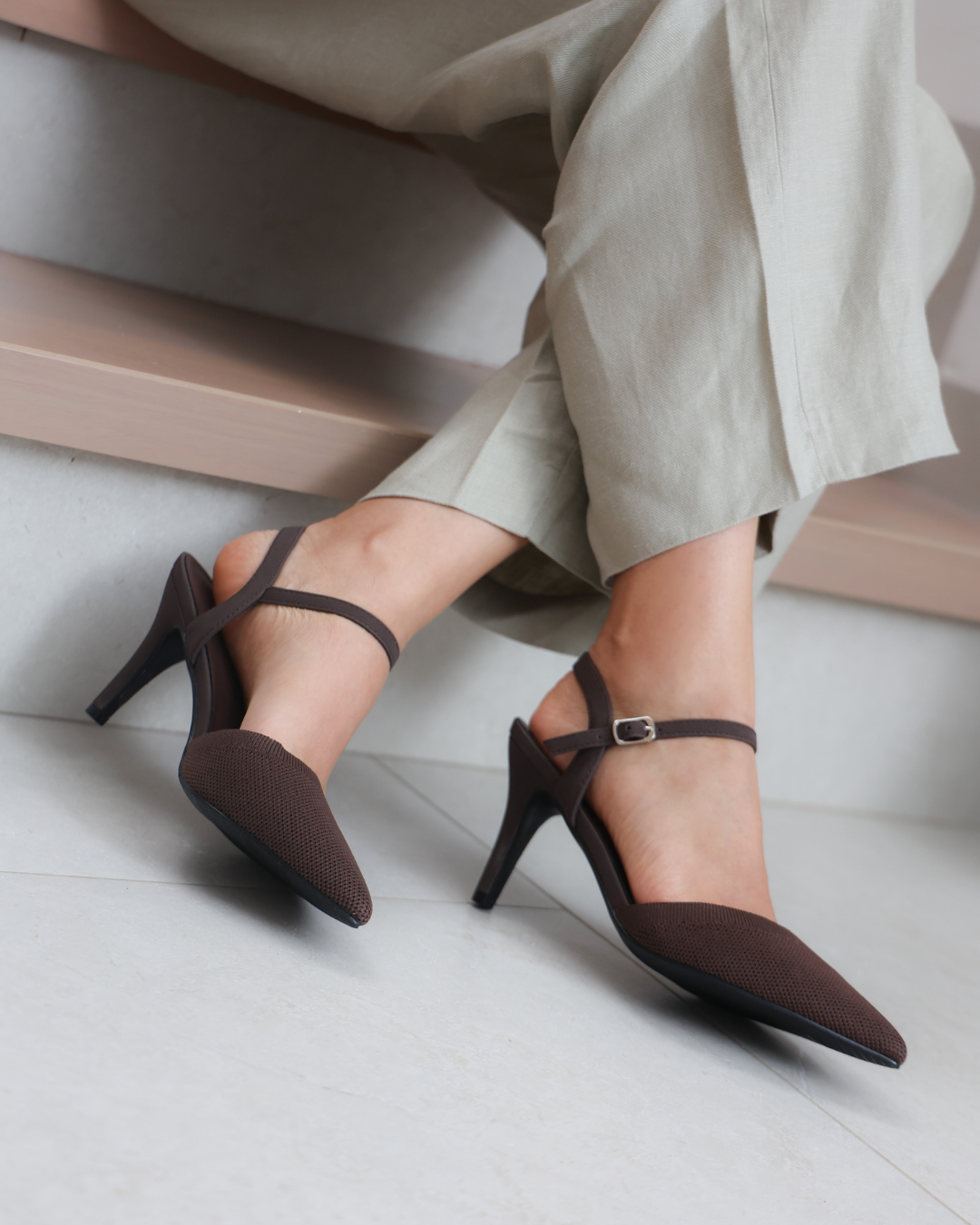 277AR Zapatilla Sintético Textil Café